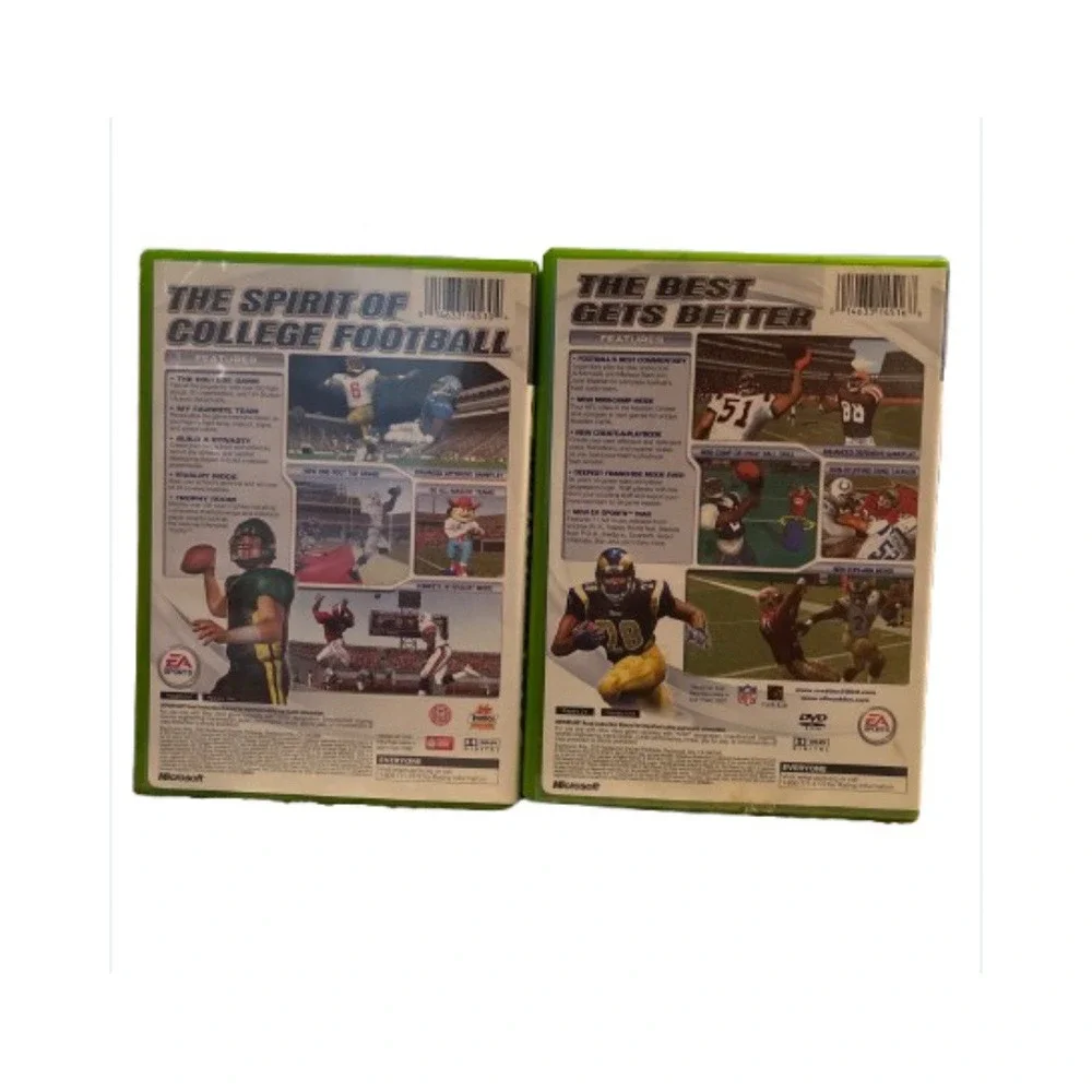 XBOX EA Sports Madden Football & NCAA Football‎ 2003 with Cases and Instructions